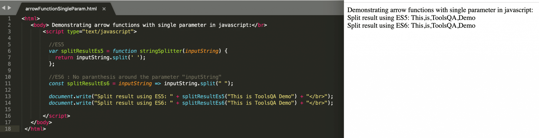 What Is JavaSCript Arrow Function And How To Use It With Examples?